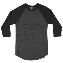Big Blocks 3/4 sleeve raglan shirt - TC Merch