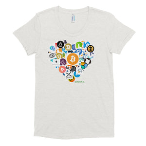Crypto Love Women's Crew Neck T-shirt - TC Merch