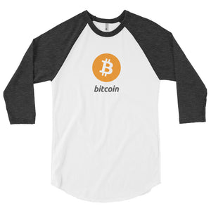 Bitcoin 3/4 sleeve raglan shirt - TC Merch
