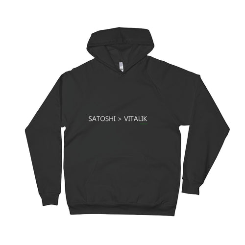 Satoshi > Vitalik Fleece Hoodie - TC Merch